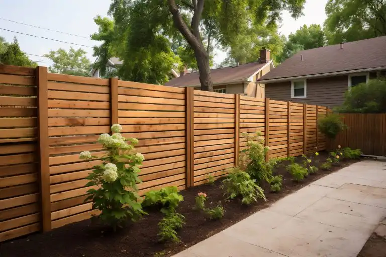 CF Framing project featuring the wood fence in the backyard of a home in Southwestern Ontario. CF Framing is a local family run business of house framing contractors in Southwestern Ontario specializing in new homes, additions, and structural framing for renovation projects.