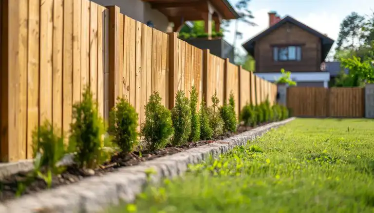 CF Framing project featuring the wood fence in the backyard of a home in Southwestern Ontario. CF Framing is a local family run business of house framing contractors in Southwestern Ontario specializing in new homes, additions, and structural framing for renovation projects.