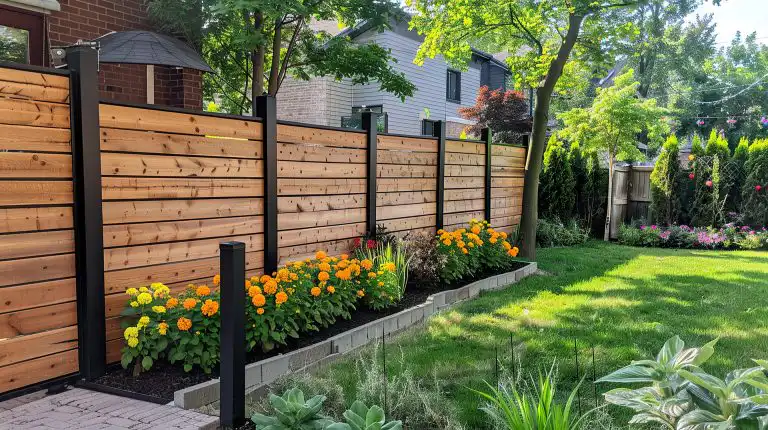 CF Framing project featuring the wood fence in the backyard of a home in Southwestern Ontario. CF Framing is a local family run business of house framing contractors in Southwestern Ontario specializing in new homes, additions, and structural framing for renovation projects.